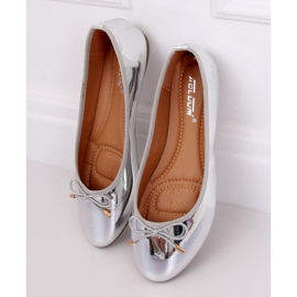 Ballerinas in Silbermetallic 9988-139 Silber grau 1