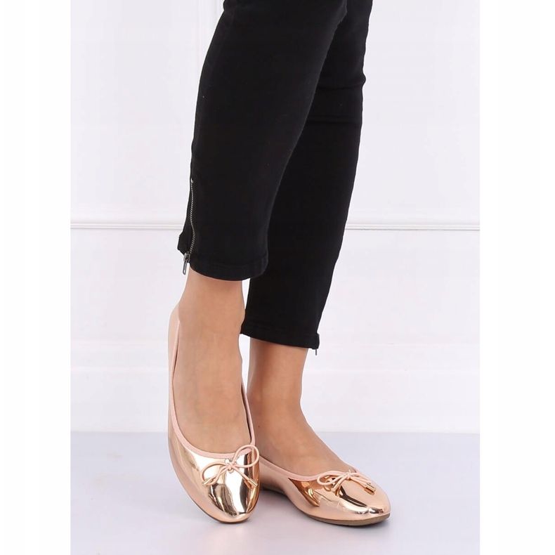 Champagner Metallic Ballerinas 9988-139 Champagner rosa 2