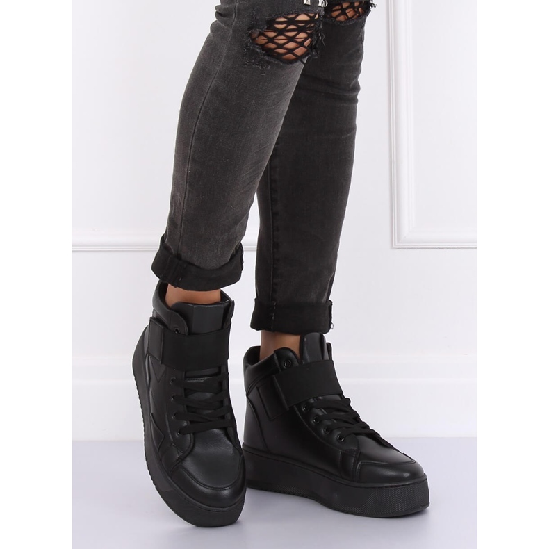 Schwarze Turnschuhe LA55 Schwarz 2