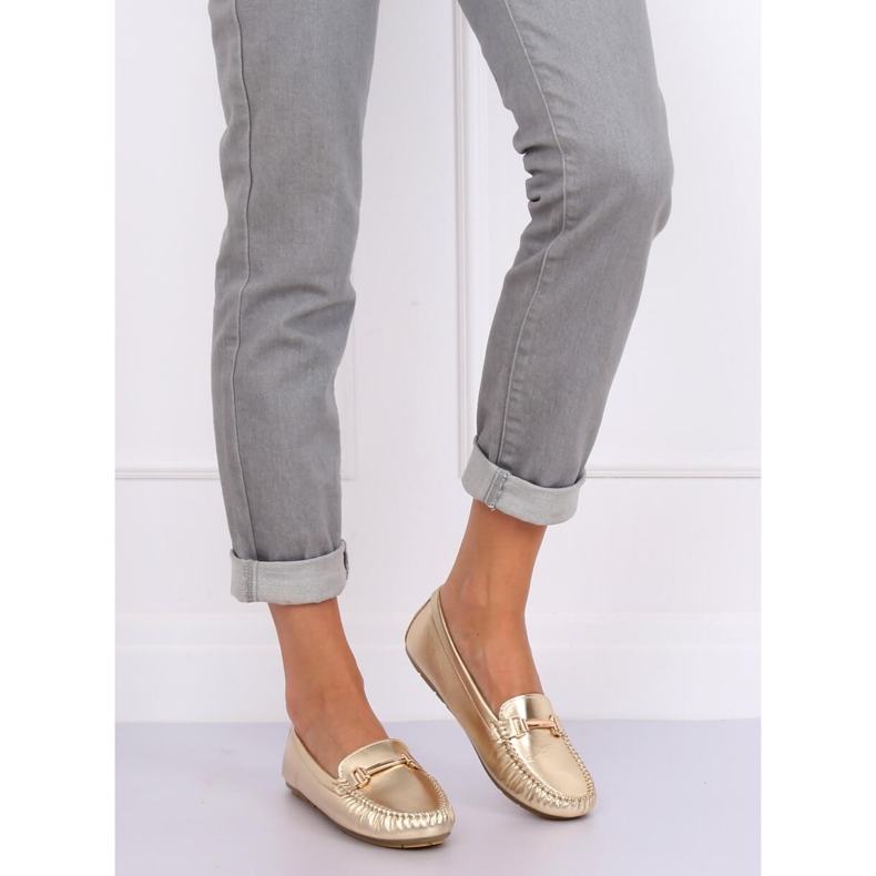 Goldene Damen-Loafer L7189A Gold 1