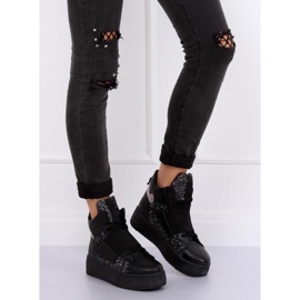 Schwarze Turnschuhe LA56 Schwarz 1