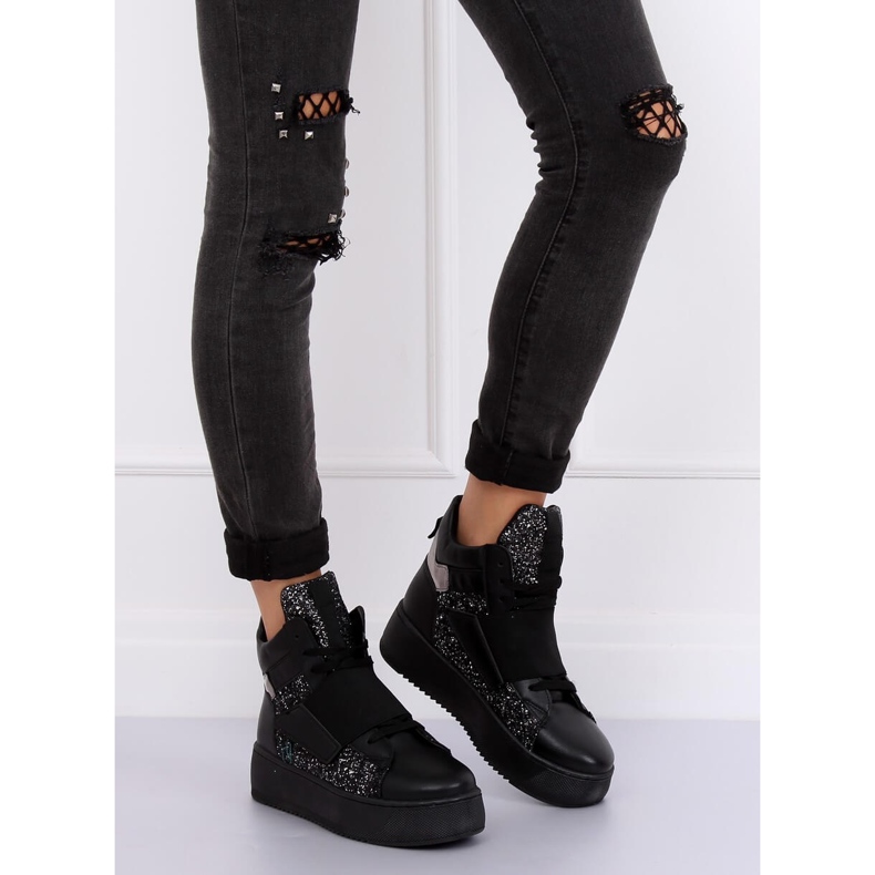 Schwarze Turnschuhe LA56 Schwarz 1