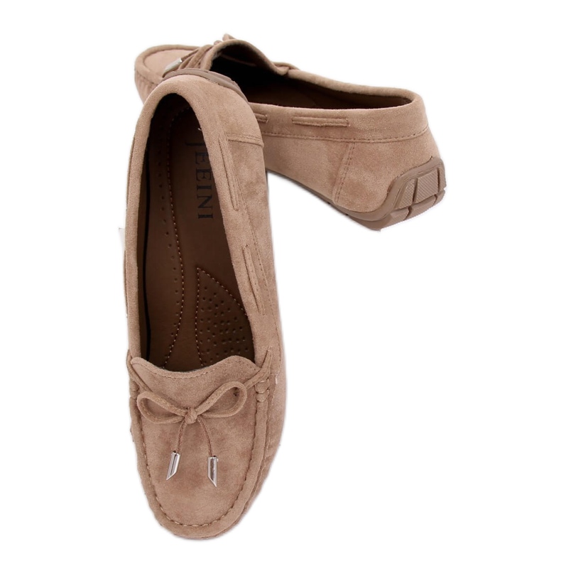 Beige Slipper für Damen R812 Khaki braun mehrfarbig 1