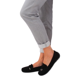 Schwarze Damen-Loafer R812 Schwarz 2