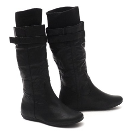 Stiefel Saszki C32 Schwarze Stiefel 1