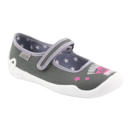 Befado Kinderschuhe 114Y370 rosa grau 1