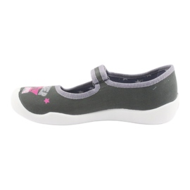 Befado Kinderschuhe 114Y370 rosa grau 2