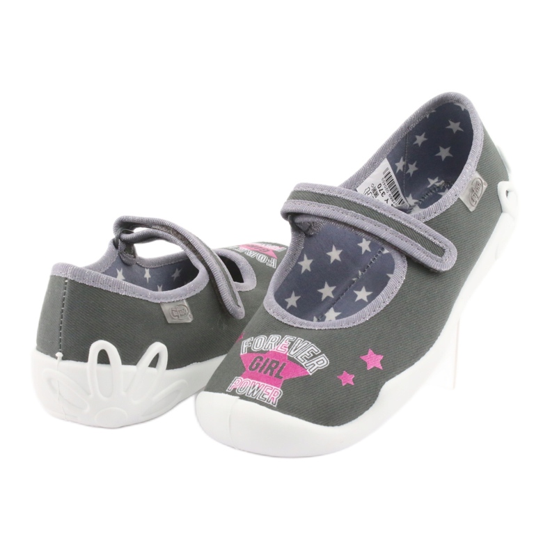 Befado Kinderschuhe 114Y370 rosa grau 3