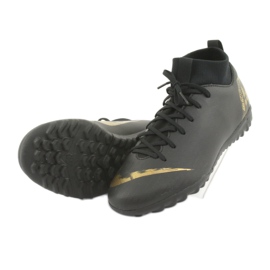 Nike Mercurial SuperflyX 6 Academy Gs Tf Jr AH7344-077 Fußballschuhe schwarz 4