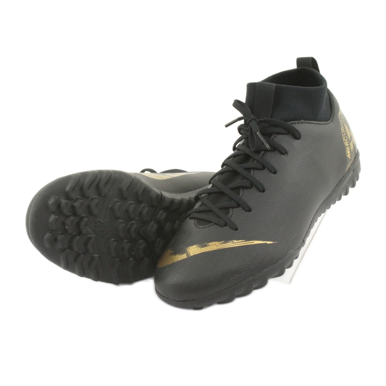 Nike Mercurial SuperflyX 6 Academy Gs Tf Jr AH7344-077 Fußballschuhe schwarz 4