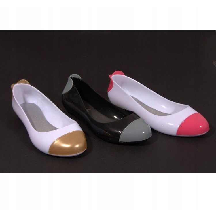 Meliski 104 Schwarze Ballerinas grau 1
