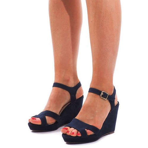 Keilsandalen C-012 Marineblau navy blau 2