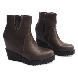 Wedges 8E8505 Khaki Keilstiefel mehrfarbig 1