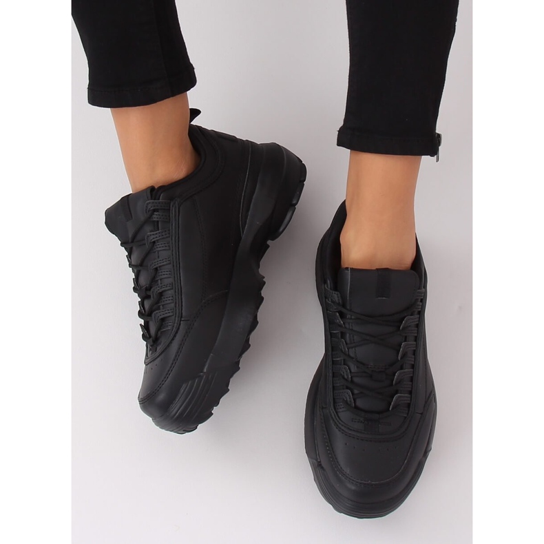 Schwarz DSC81-1 Schwarze Sportschuhe 2