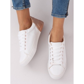 Damen Sneakers in Weiß und Champagner A88-29 W-CHAMPAGNE mehrfarbig 2