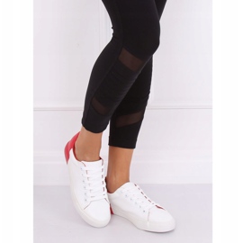 Damen Sneakers weiß und rot A88-29 W-RED 1
