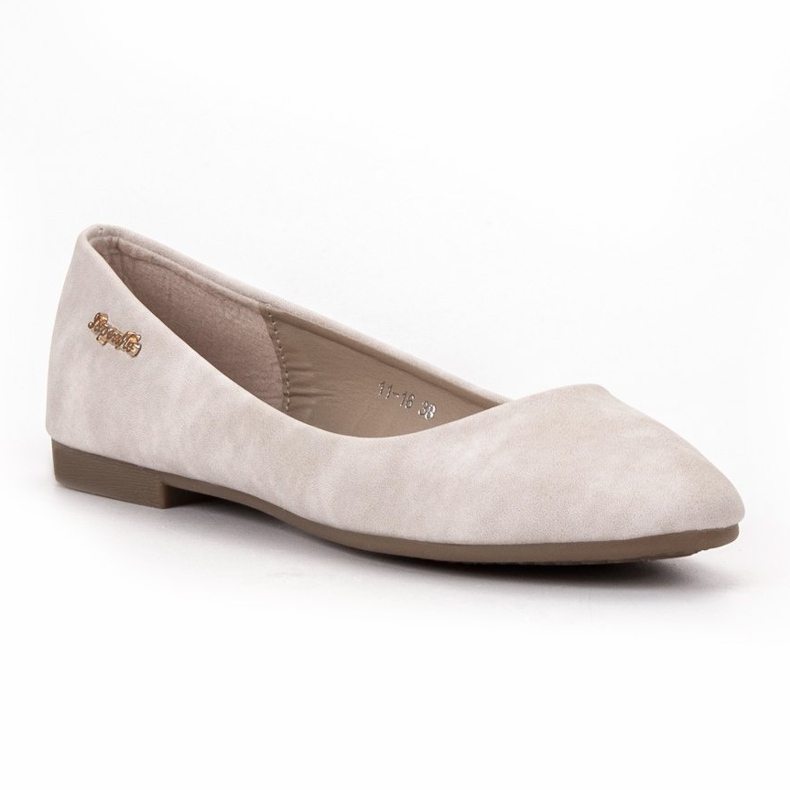 Super Me Beige Ballerinas 1