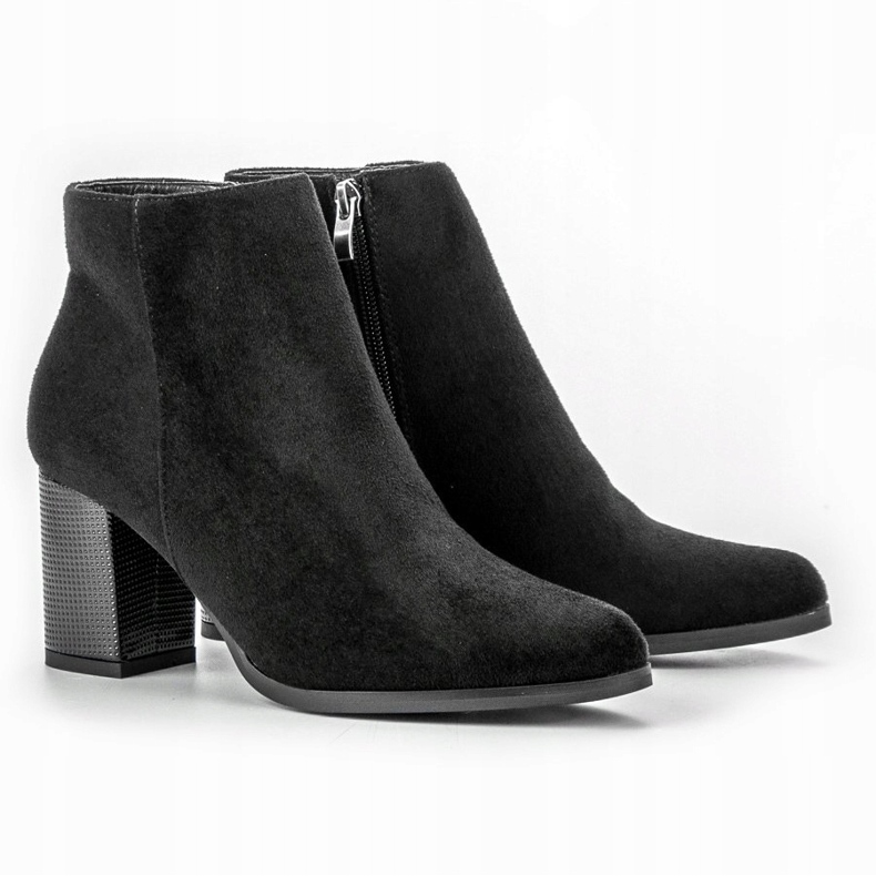 Filippo Wildleder Booties auf einer Bar schwarz 2