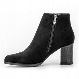 Filippo Wildleder Booties auf einer Bar schwarz 1