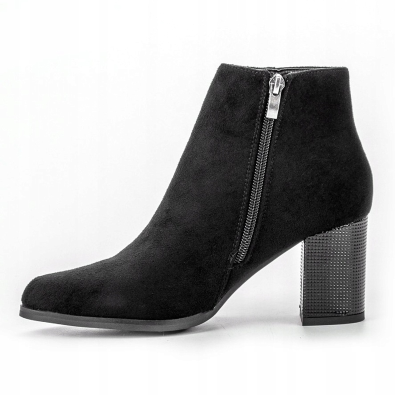 Filippo Wildleder Booties auf einer Bar schwarz 1