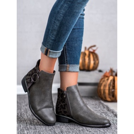 Filippo Stylische Stiefel mit Reißverschluss grau 2