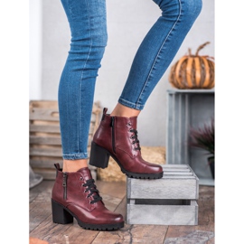 Vinceza Niedrige Stiefel an der Bar rot 2