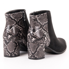 Vinceza Stiefel mit Animal-Print schwarz gelb 2