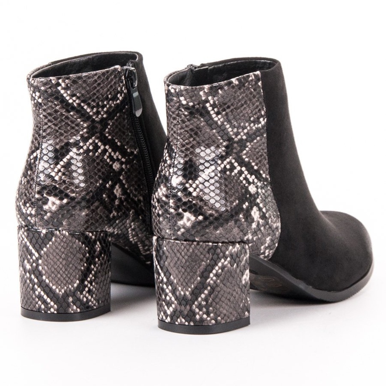 Vinceza Stiefel mit Animal-Print schwarz gelb 2