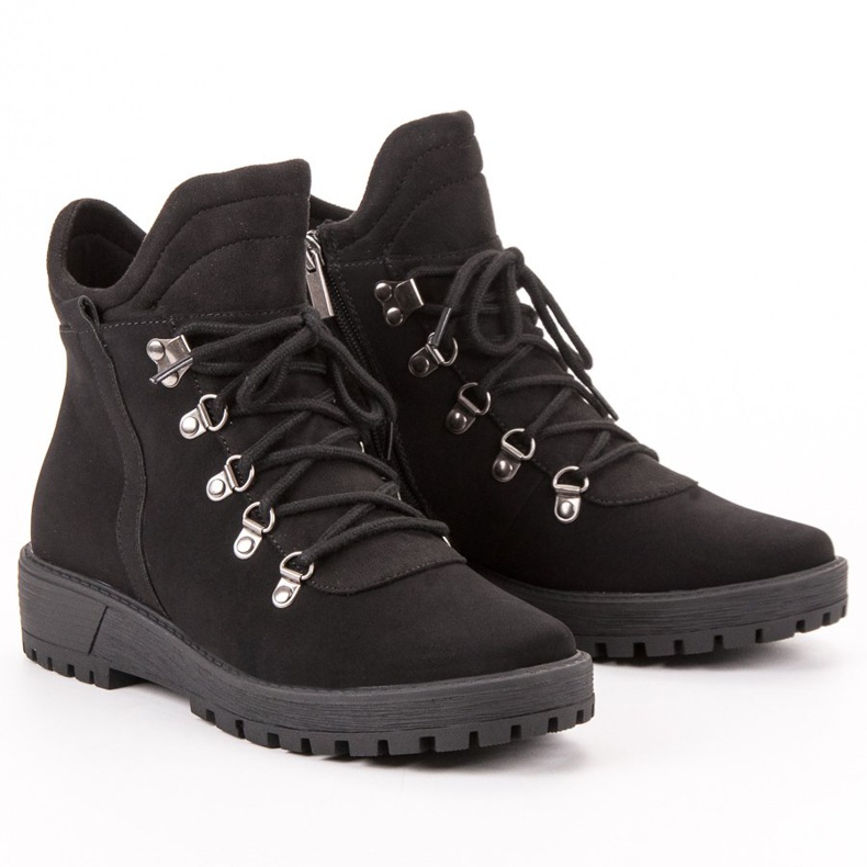 Vinceza Stilvolle Trapper schwarz 1