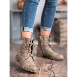 Groto Gogo Modische gebundene Stiefel grün 2