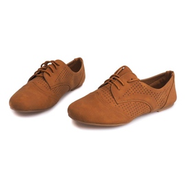 Durchbrochene Jazzschuhe 219 Camel braun 1