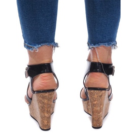 Keilsandalen S260 Schwarz 1