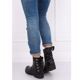 Schwarze Militärstiefel HQ977 Schwarz 2