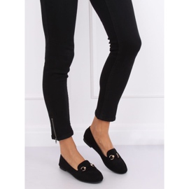 Schwarze Damen-Loafer 99-259 Schwarz 2