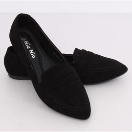 Schwarze Damen-Loafer 99-262 Schwarz 1