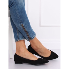 Ballerinas mit Mandelzehen schwarz RC-76 Black 1