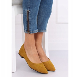 Gelb RC-76 Gelbe Ballerinas mit Mandelzehen 2