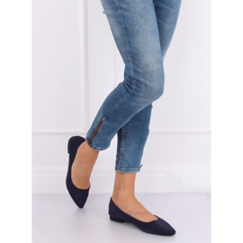 Ballerinas mit Mandelzehen marineblau RC-76 Navy 2