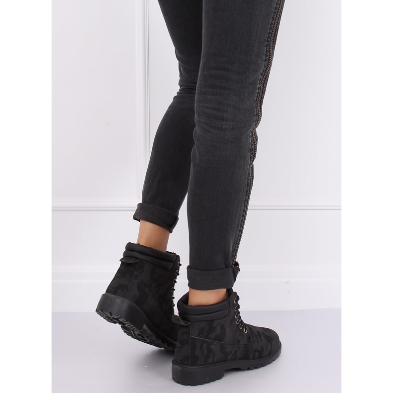 Timber Boots für Damen Camo W-3033 Blackcamuflage schwarz 2