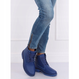 Timber Stiefel für Damen marineblau W-3033 Blau navy blau 2