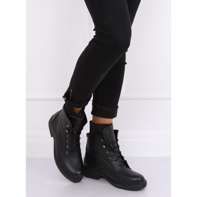 Schwarze Stiefel für Damen schwarz 100-901B0-1 Schwarz 2
