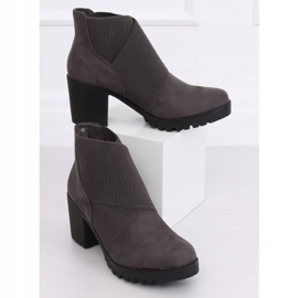 Grau High Heels Stiefel BH151-KB Grau 2