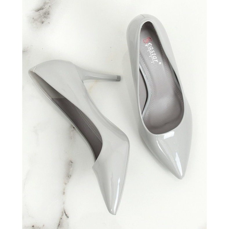 Grau Damen Stilettos grau LE011P Grau II-GAT 1