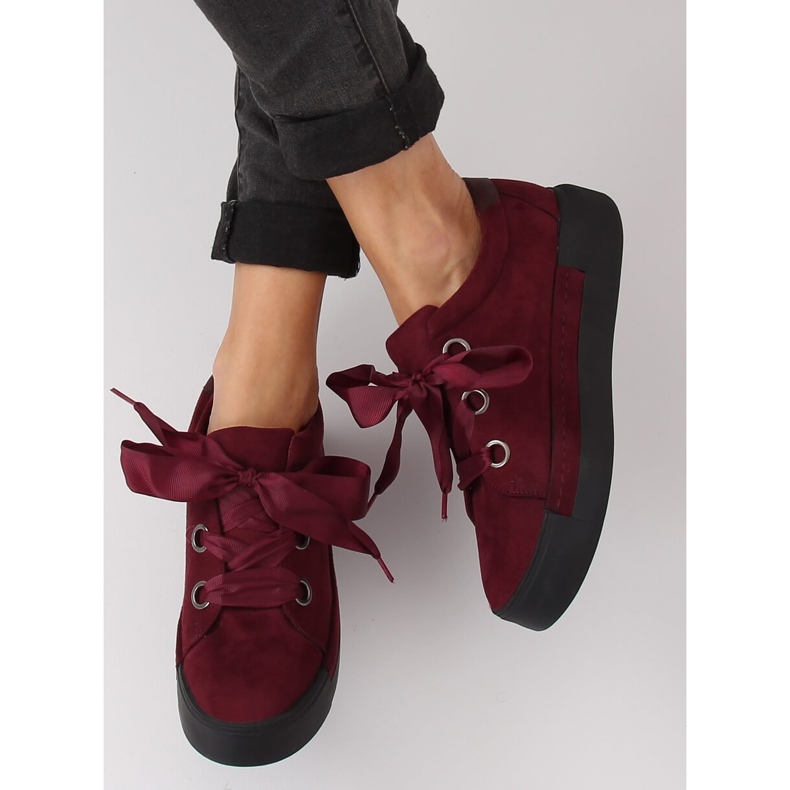 Kastanienbraune Damen-Sneaker 1018 Wine II-GAT rot 2
