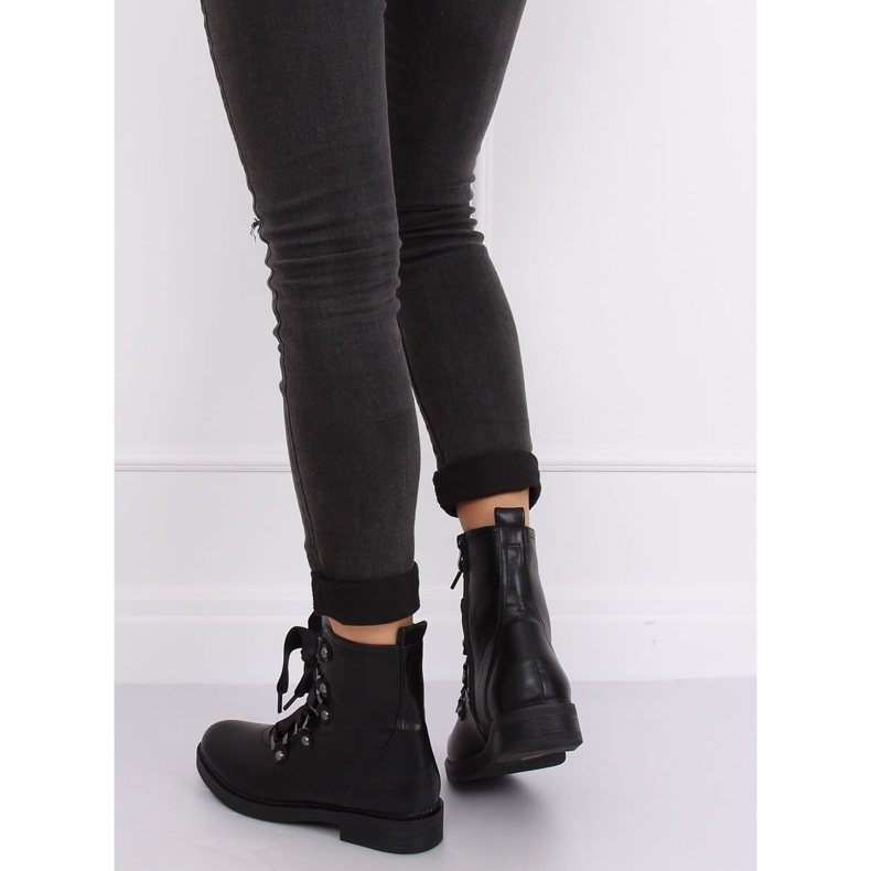 Schwarze Militärstiefel BJ1523-KB Schwarz 2