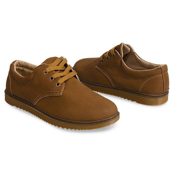 Klassische Brogues Stiefel 1307 Camel braun 1