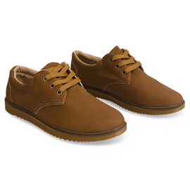 Klassische Brogues Stiefel 1307 Camel braun 2
