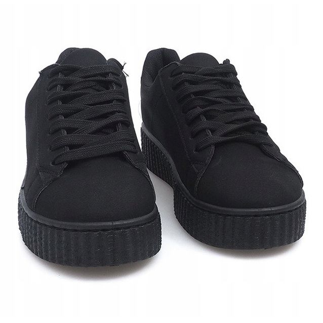 Creepers Stiefel auf MB-1 Black Platform schwarz 1