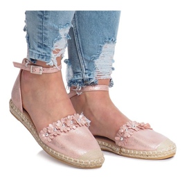 Rosa Espadrilles mit Favara-Blüten 2