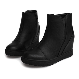 Sneakers mit Keilabsatz J0029A Schwarz 1